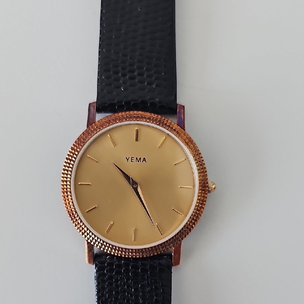 Gold and Black Women's Watch
